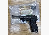 Walther P1 ex Bundeswehr stock di deposito con borsa di deposito inclusa 1x caricatore P38 pistola semi-automatica 9mm Luger P 38 / con imballaggio di deposito ex Bw stock
