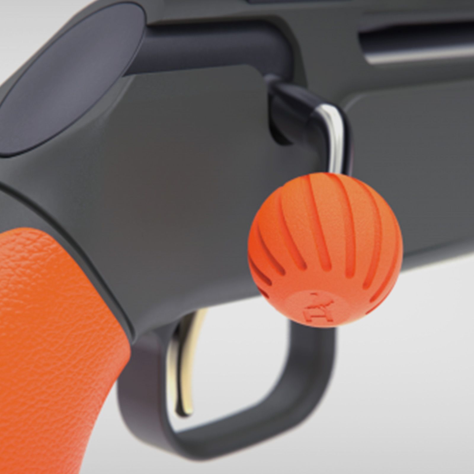 HUNTTECH Kammergriffkugel aus Gummi, orange