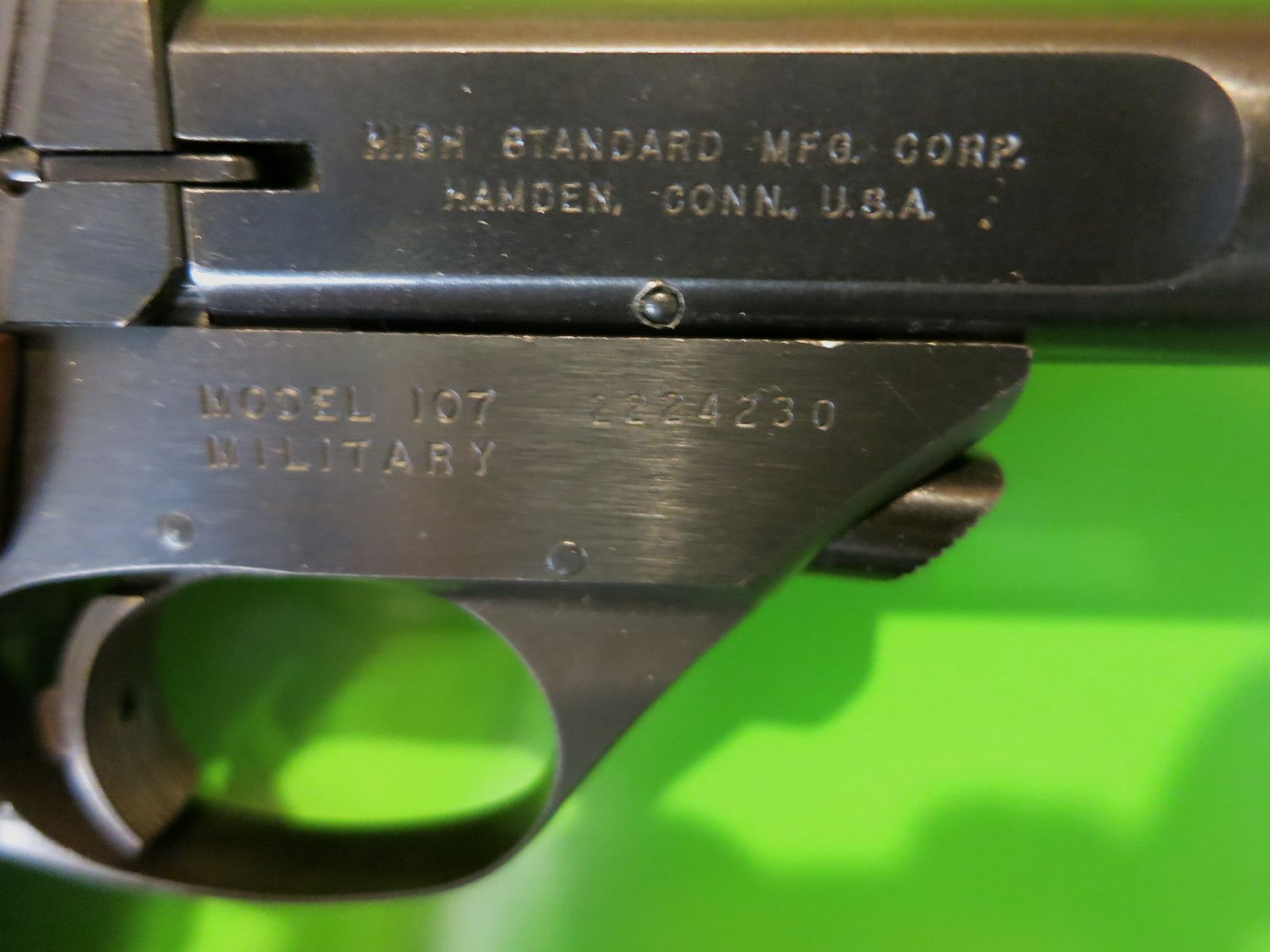 High Standard -IO7 (Supermatic Citation)- the classic among the sport match pistols .22lr - collector's weapon - #95-