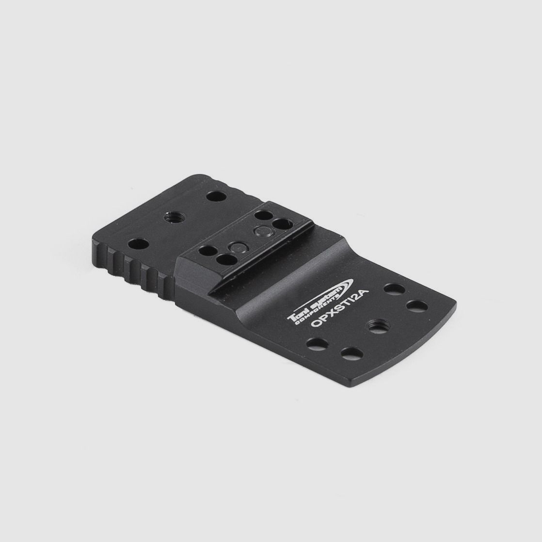 Placa base de cola de milano para punto rojo (tipo A) para STI 2011 - EXECUTIVE - TONI SYSTEM / Dovetail base plate for red dot (type A) for STI 2011 - EXECUTIVE - TONI SYSTEM *   CÓDIGO DE ARTÍCULO OPXSTI2A