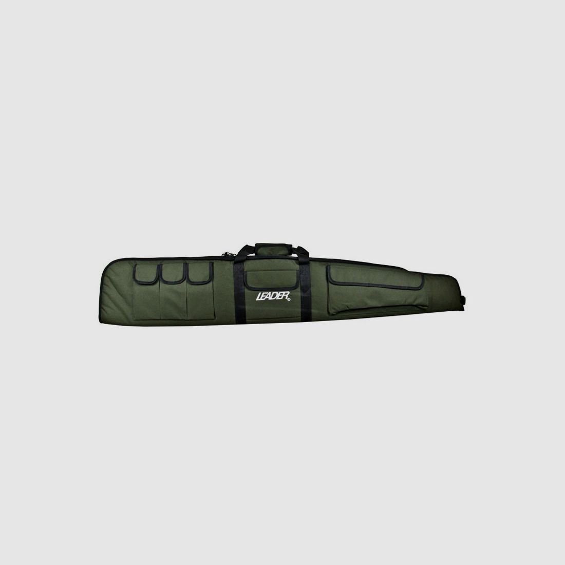 LEADER DOUBLE PACK Futteral für 2 Langwaffen mit ZF, ca. 132 x 23 cm, Farbe Grün-schwarz