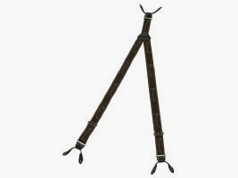 Braces Alfred with leather - loops, brown