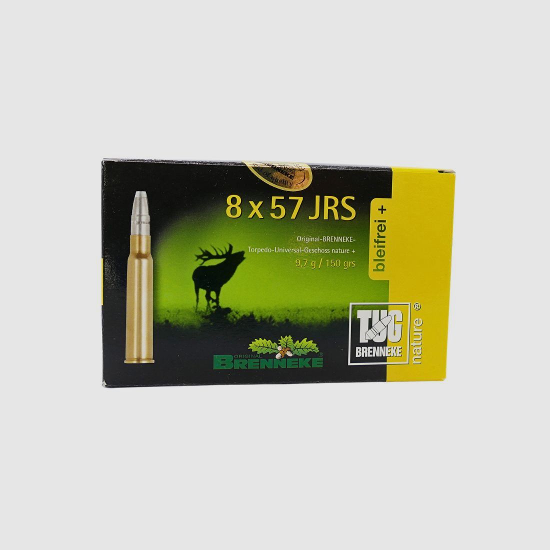 Brenneke 8x57IRS TUG Nature+ - 9,7g/150gr Büchsenpatronen Bleifrei