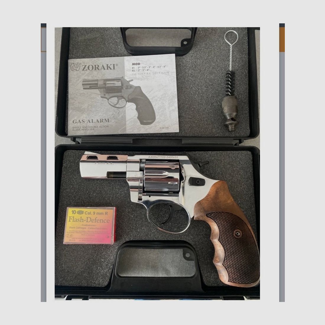 Zoraki R2 3“ 9mm R.K. Chrom mit Echtholz Griffschalen Neu