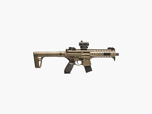 Fucile d'assalto Sig Sauer MPX FDE Co2 Cal. 4,5 con red dot