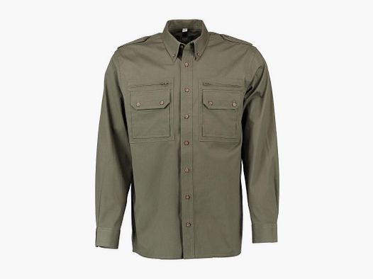 Os trachten camicia safari verde oliva
