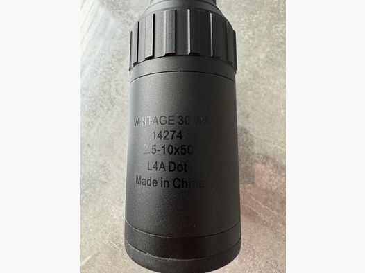 Hawke Zielfernrohr VANTAGE 30 WA 2,5-10×50 L4A DOT Leuchtabsehen - 1/4 MOA - Großes Sehfeld Präzise Jagen Adapter