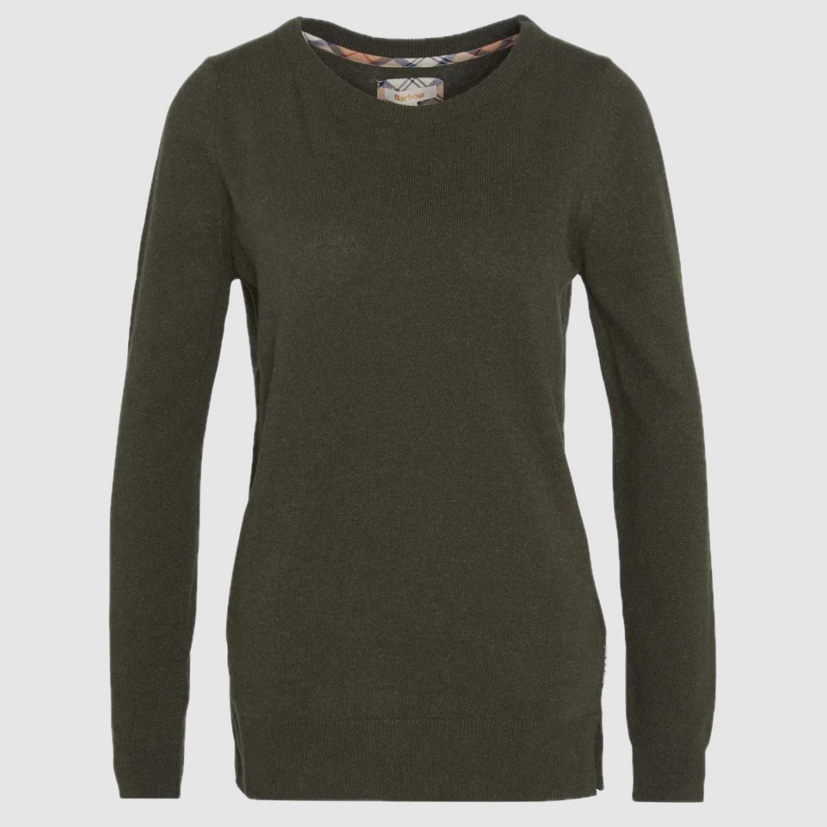 BARBOUR Round Neck Sweater Pendle Olive