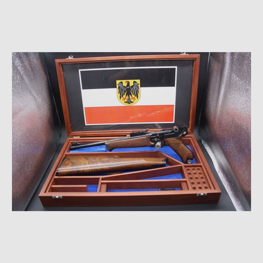 Mauser BYF 43 Pistolenkarabiner P08 Werle Kaliber 9mm Luger aus Sammlung	 Pistolenkarabiner P08