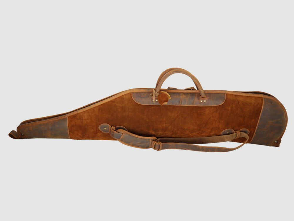 Nobil Hunting Leder Futteral 130cm in braun, handgenäht
