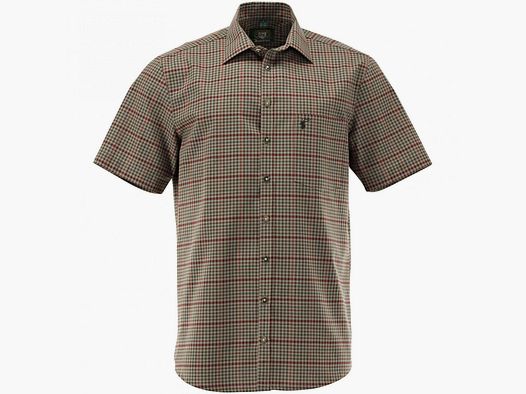 Hemd 1/2 Arm Slim Fit Herren (Oliv)