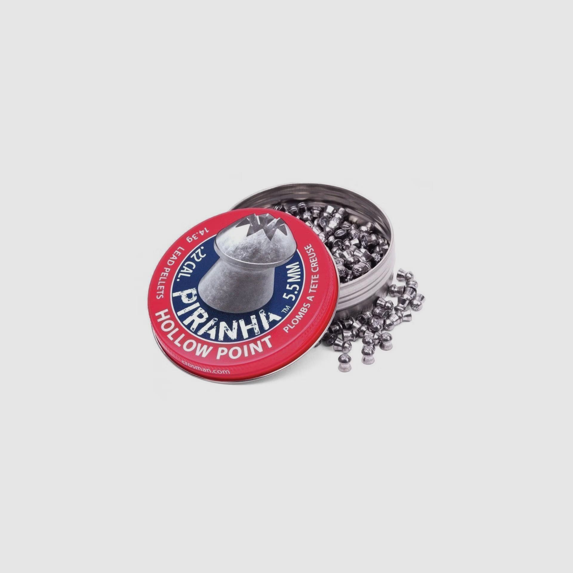 Crosman Diabolo Piranha Cal. 5,5mm, 400 Pièces Piranha Hollow Point