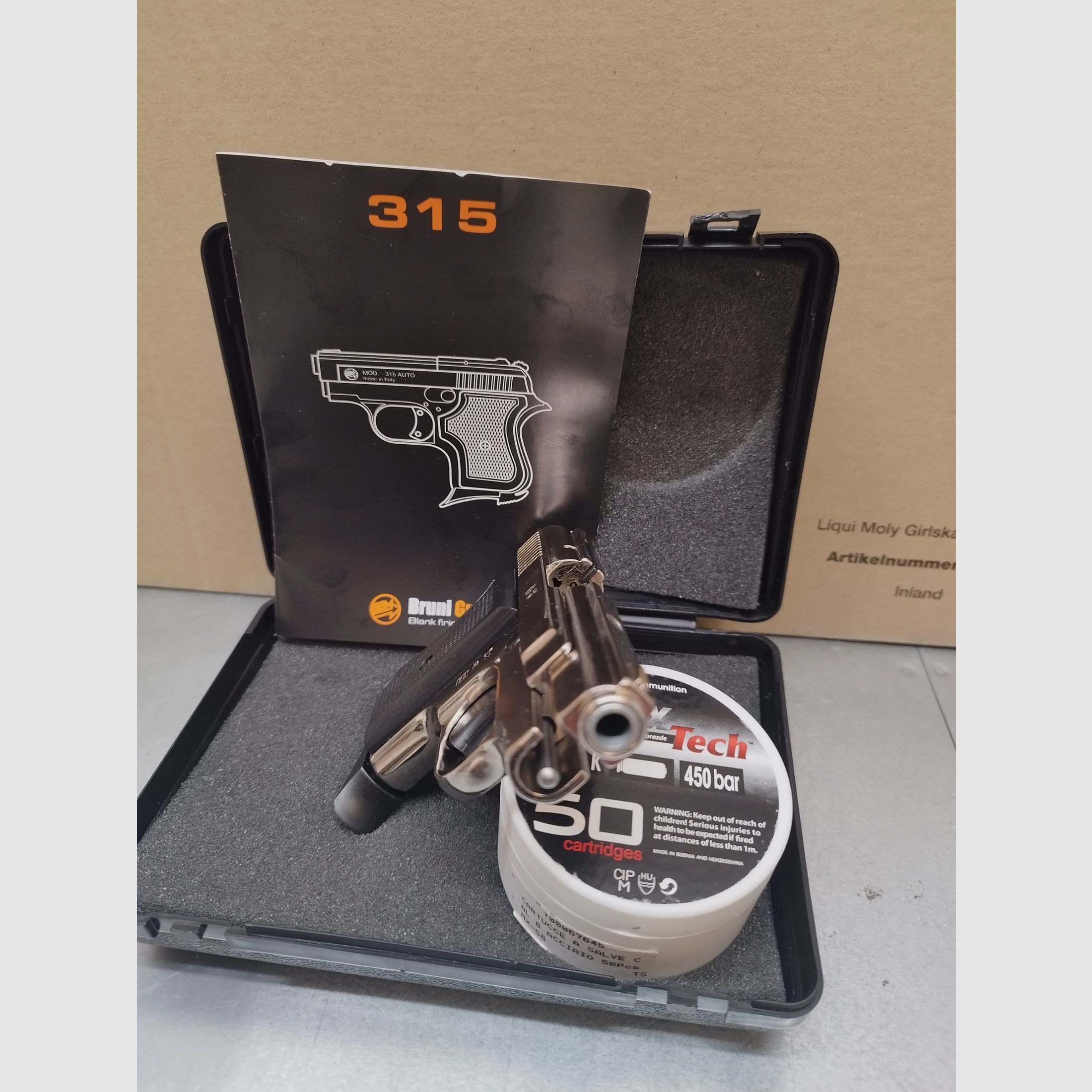 Bruni Modell 315 Baby Niquelado 8mm P.A.K