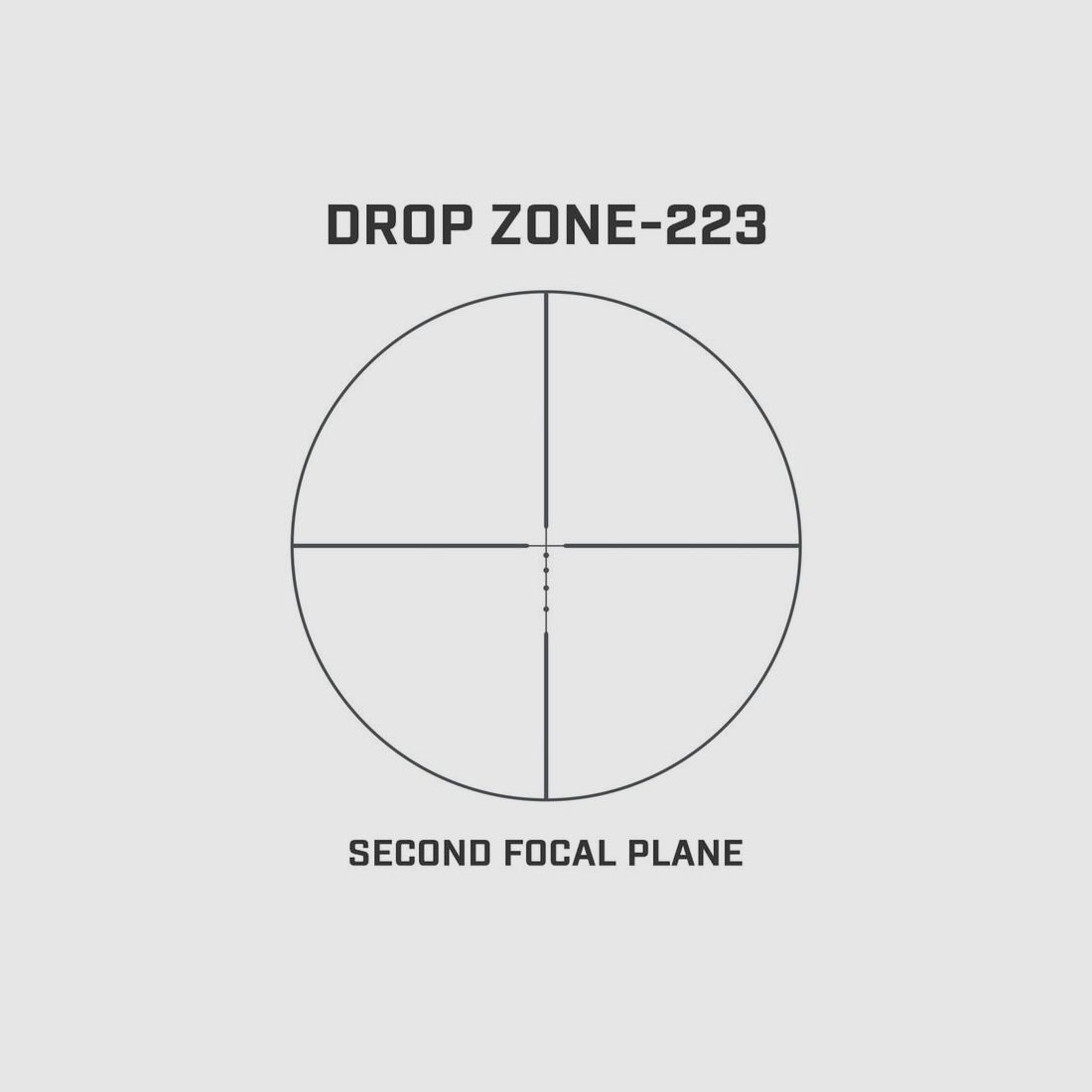 Bushnell Zielfernrohr AR 3-12x40 Dropzone 223 BDC SFP #AR731240