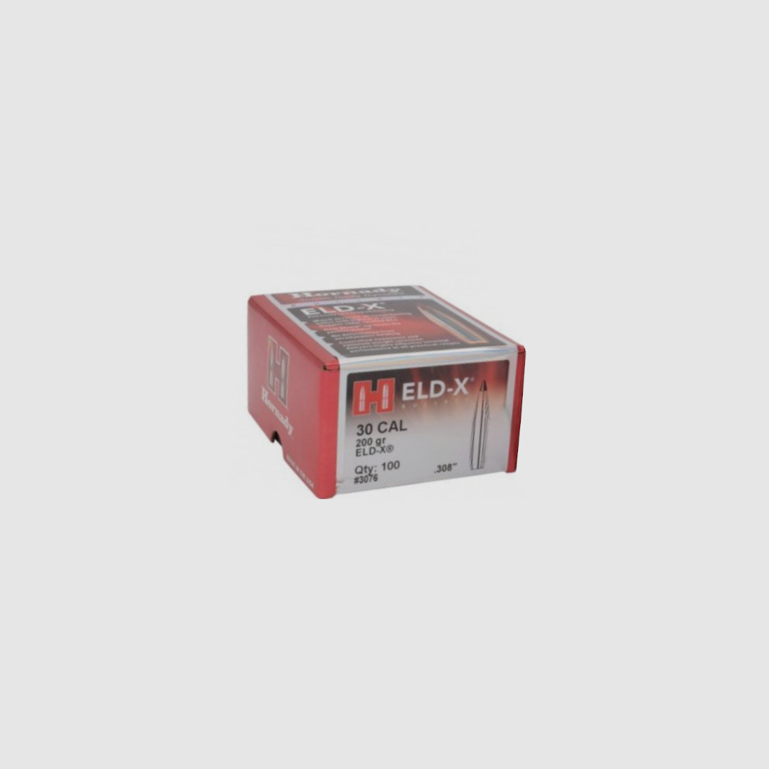 OGIVA HORNADY CAL.30 – 7,62MM(308″) 200GR. ELDX