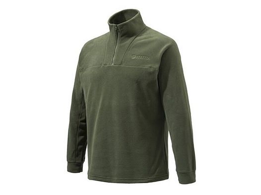 Beretta Fleece Pullover Herren, Half Zip, Jagdpullover Größe M, Farbe grün
