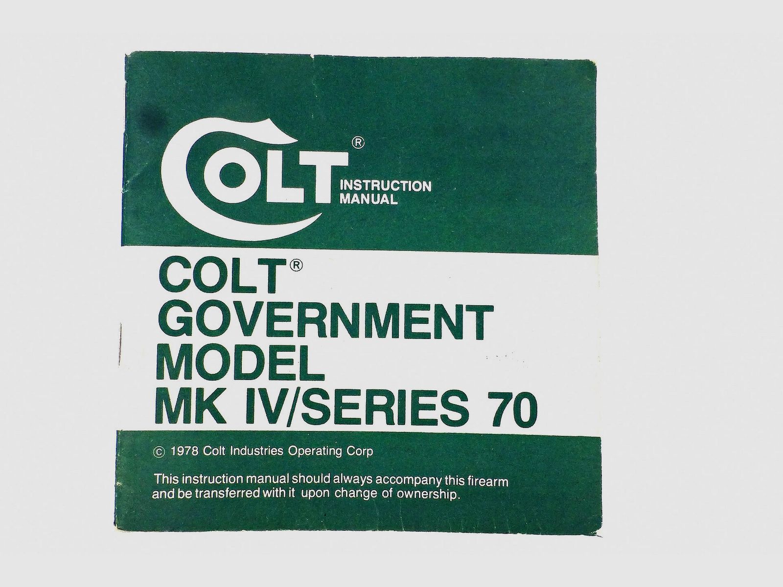 Manuel d’instruction COLT “Government”, billede 1 af 2