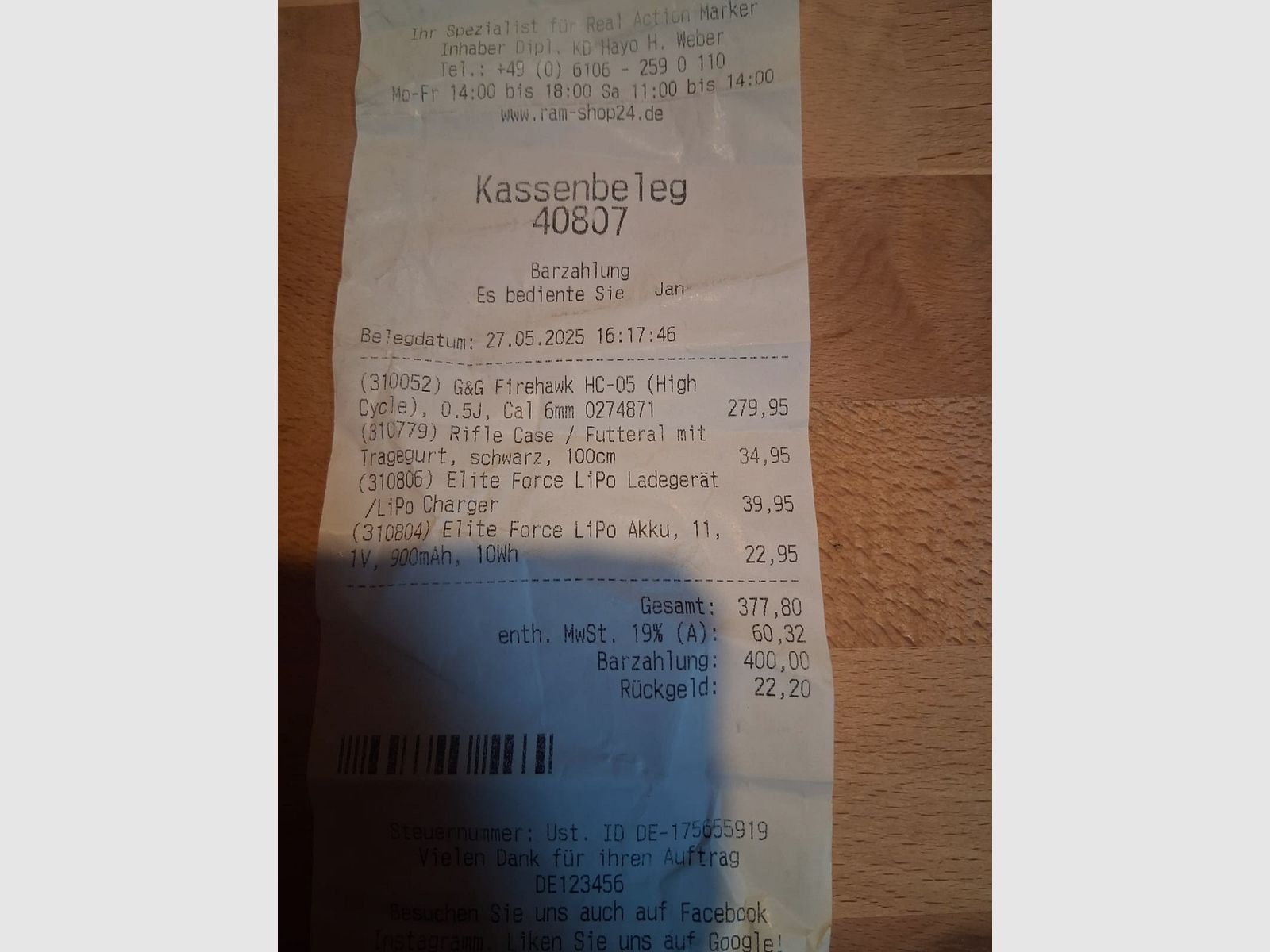 Airsoft-Gewehr. G&G Firehawk HC-05