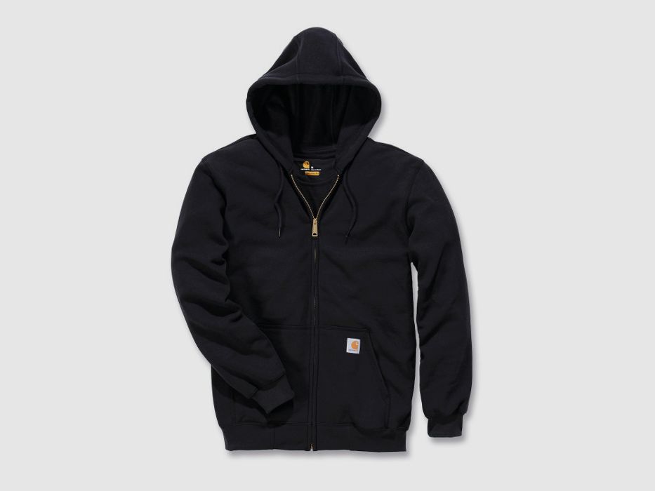Carhartt Midweight Hooded Zip Front Sweatshirt Heather Grey XL