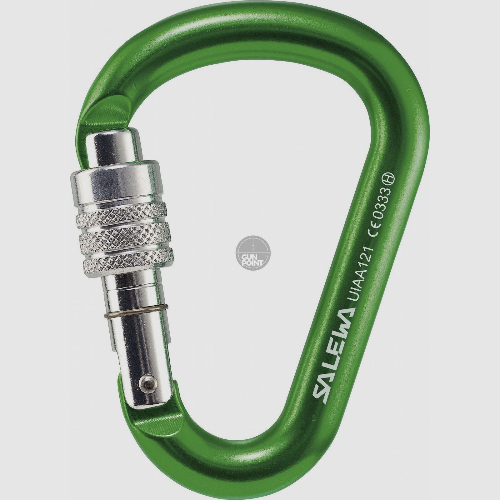 Salewa Karabiner 'HMS G2' medium grün Screw