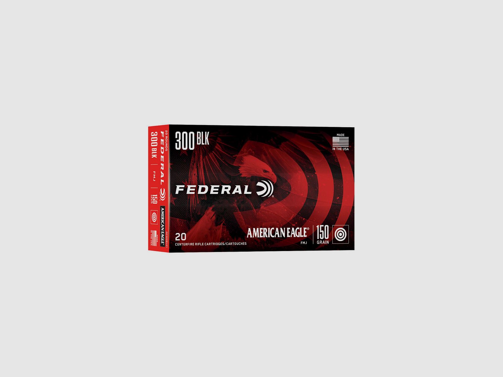 Munition métallique FEDERAL American Eagle – 300 AAC Blk – 150 grains – FMJ