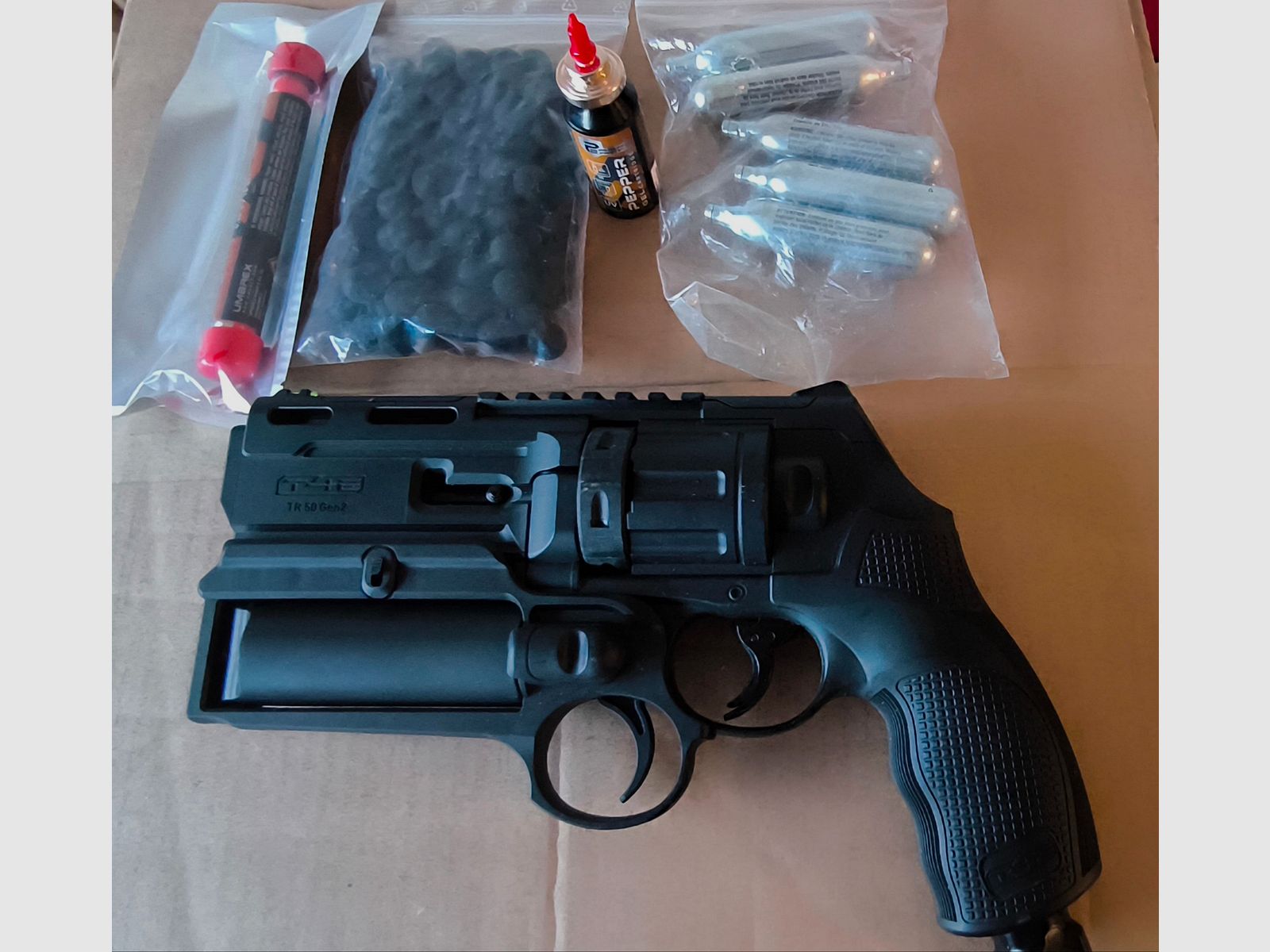 T4E TR50 Gen2 cal.50 & P2P HDR50 Launcher +Zubehör, Neuwertig!!