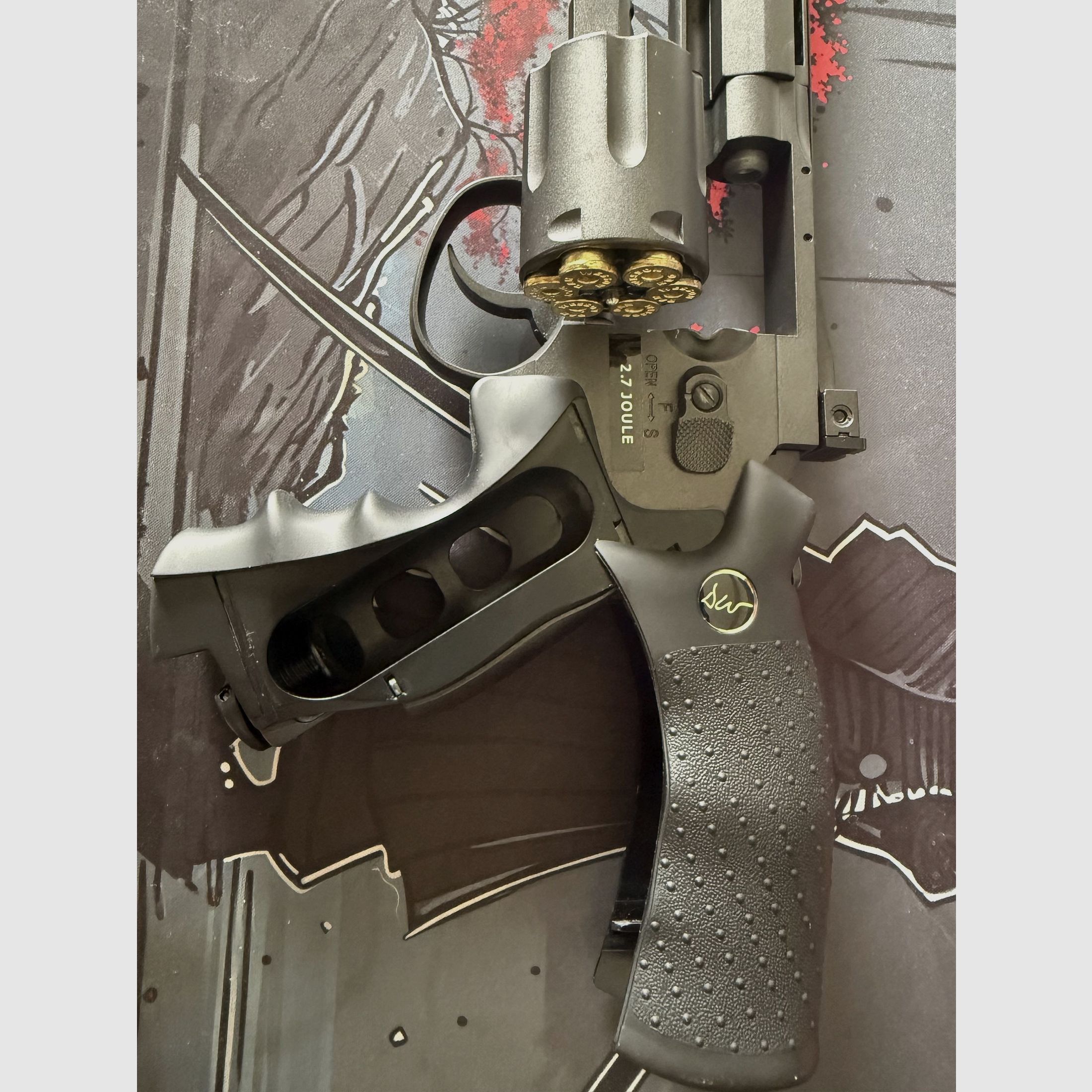 ASG Dan Wesson 8 Zoll 6mm BB CO2 Revolver schwarz
