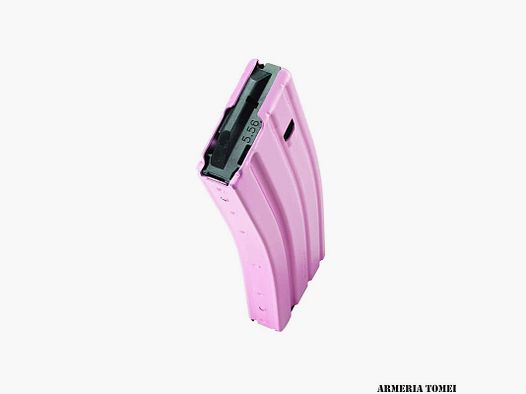 MAGAZIN – DURAMAG Speed AR15 .223R./5.56 Inf. 30 cartouches, anodisé Rose, T360, Suiveur Noir, Ressort Everflex