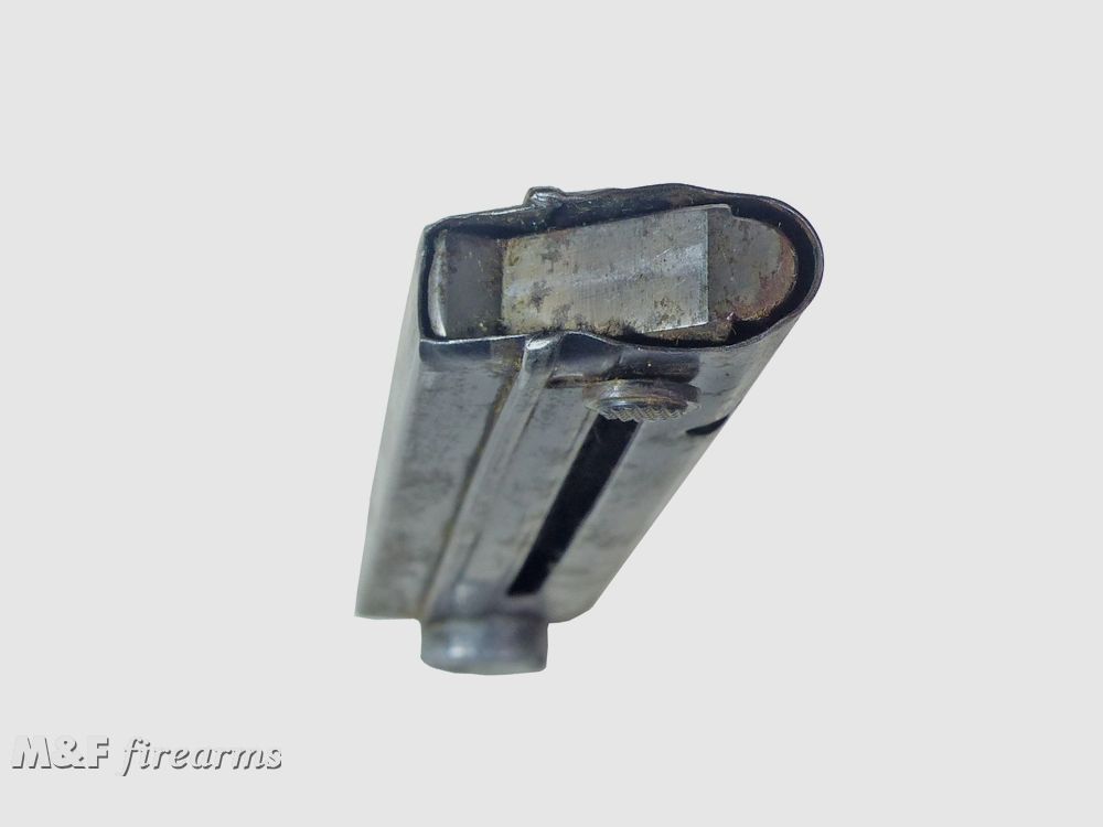 Deutsches Wehrmachts- Magazin für Pistole Luger P.08 #4314 h WaA 63 Hersteller Mauser/Oberndorf