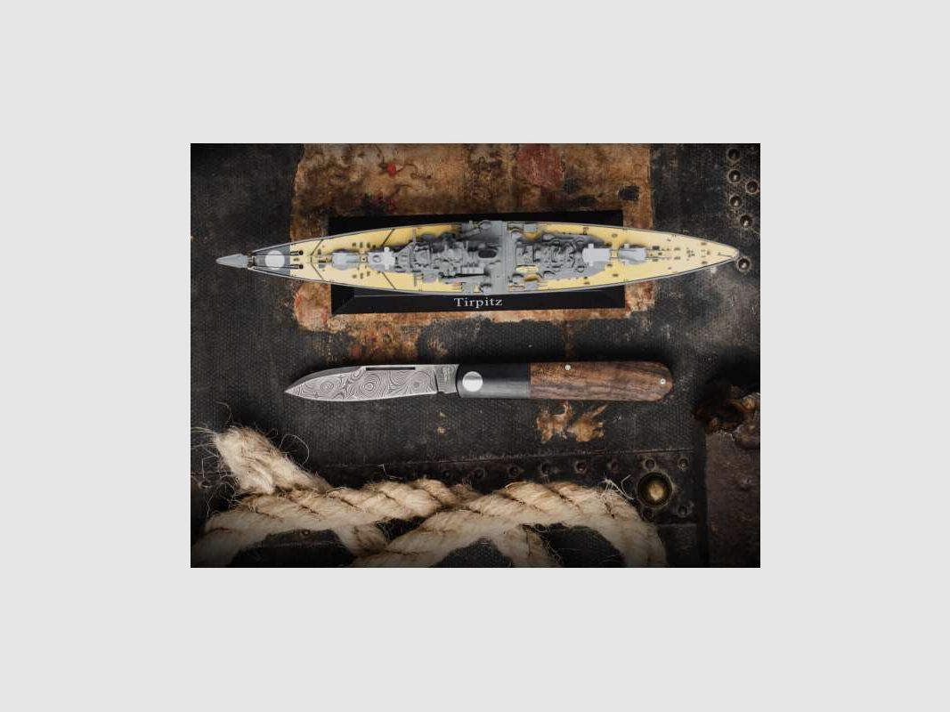 Böker Barlow Prime Tirpitz Damast Taschenmesser