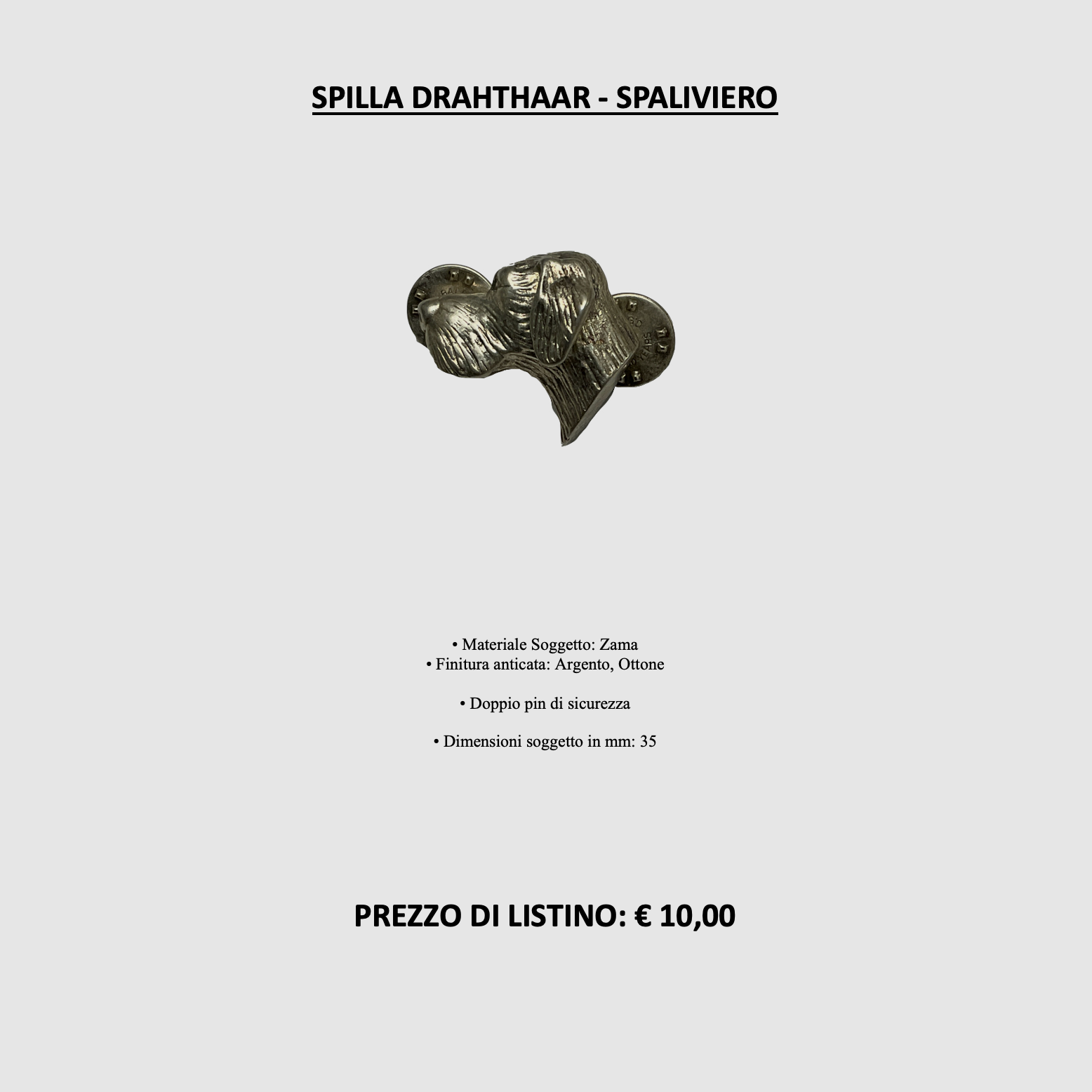 SPALIVIERO – PIN DE PELO DE ALAMBRE, imagen 2 de 2