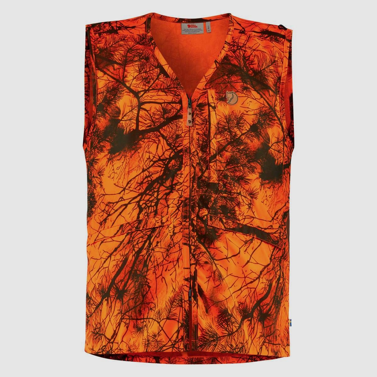 Fjällräven Signalweste Värmland Orange Camo