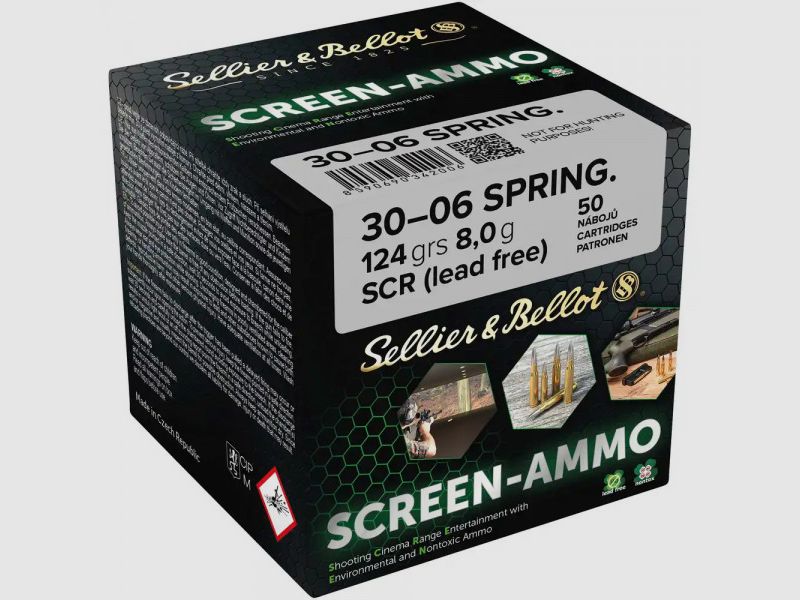 SELLIER & BELLOT SCREEN-AMMO - .30-06SPR. - SCR 124GRS. - 50 STÜCK