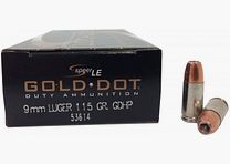 Speer Gold Dot 9mm Luger 115GR GDHP 50 cartridges