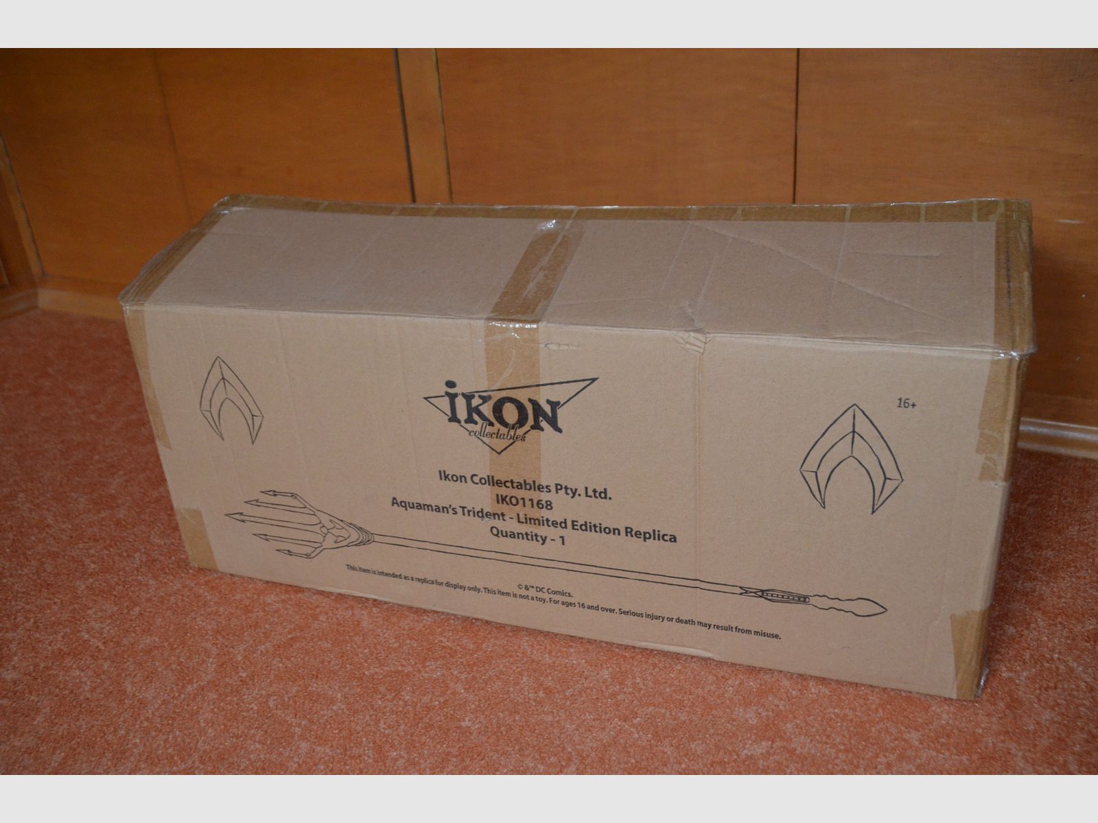 Aquaman Tridente, Tridente, Ikon Collectables, Replica in Edizione Limitata