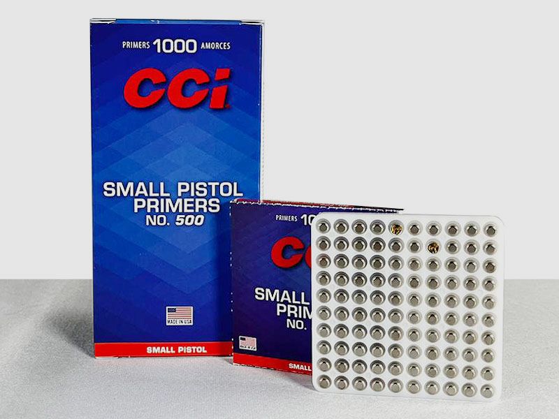 CCi Kurzwaffen-Zündhütchen *No. 500* STD Small Pistol 1 Packung (für 1.000 Schuss á 0,129 €*)