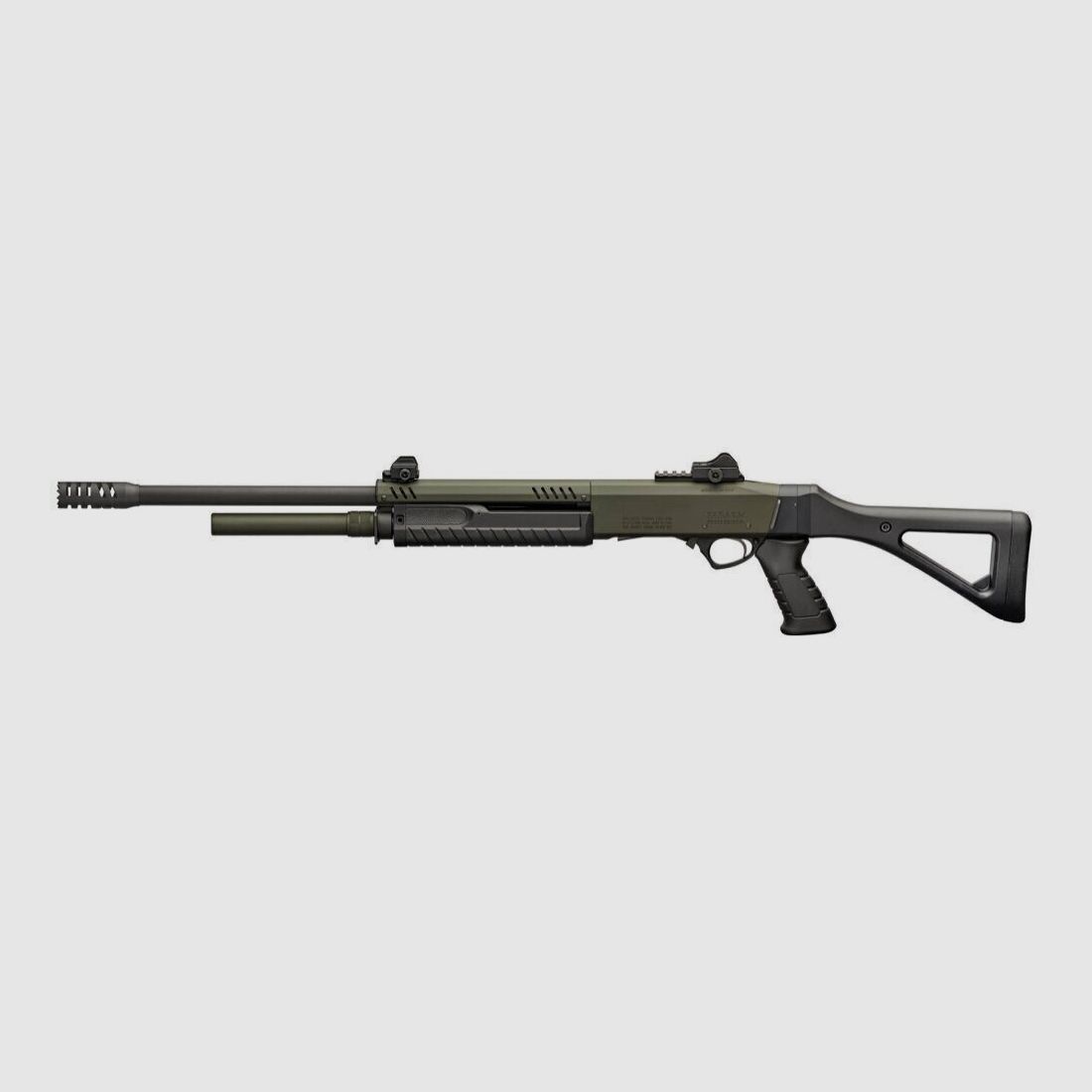 Pump-action shotgun Fabarm STF 12 Pistol Grip Mil Spec Green 12/76, image 2 of 10