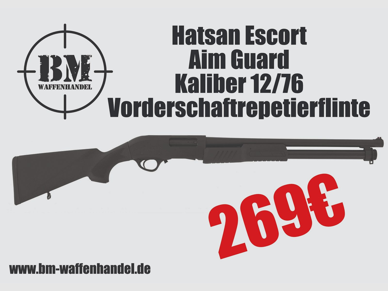 Hatsan AimGuard Vorderschaftrepetierflinte 12/76, Bild 1 von 3
