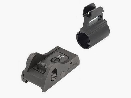 Zestaw celowniczy LPA W/P Ghostring mały/biały 12GA