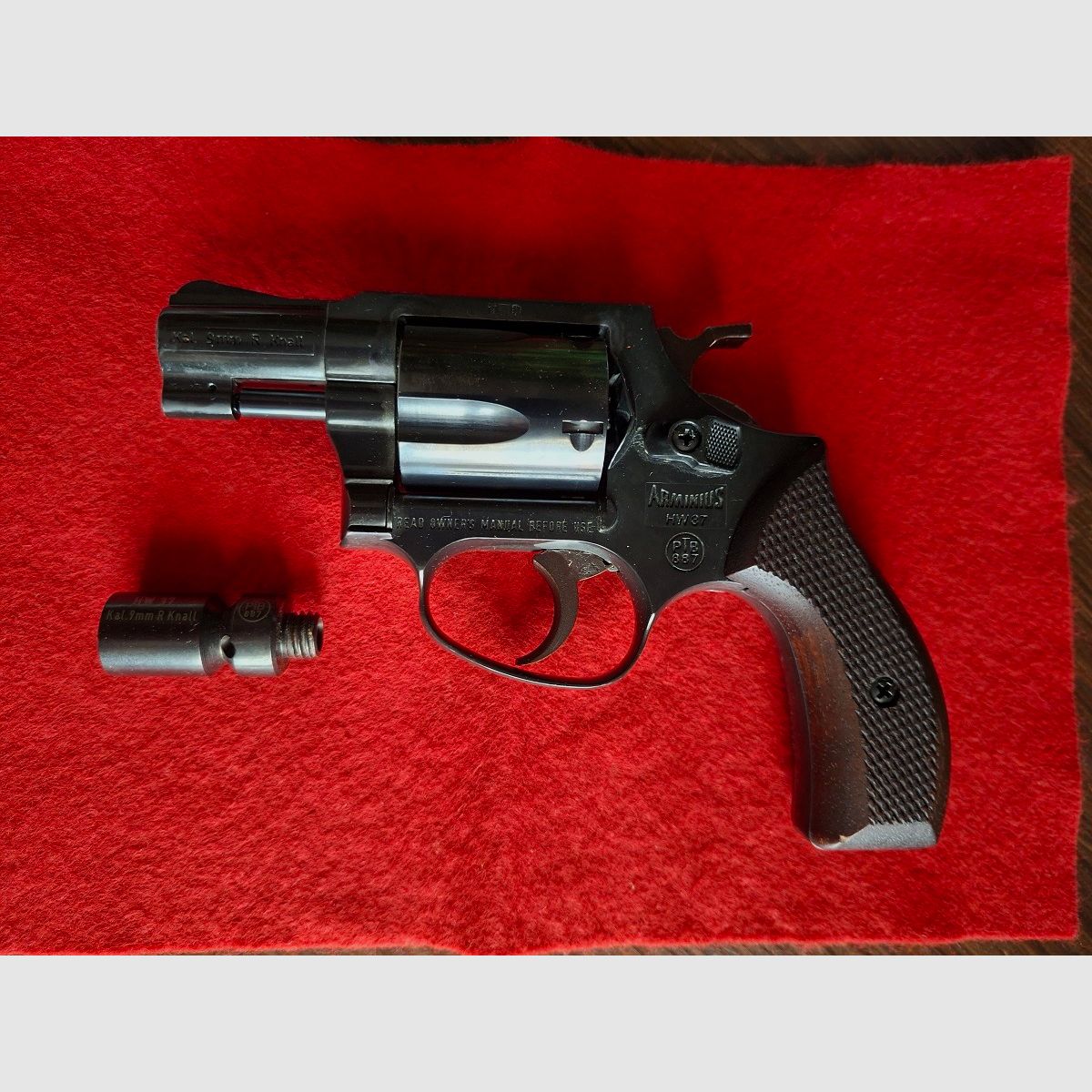 Weihrauch HW37 avec des plaquettes en bois, Arminius, 9mm R.K.