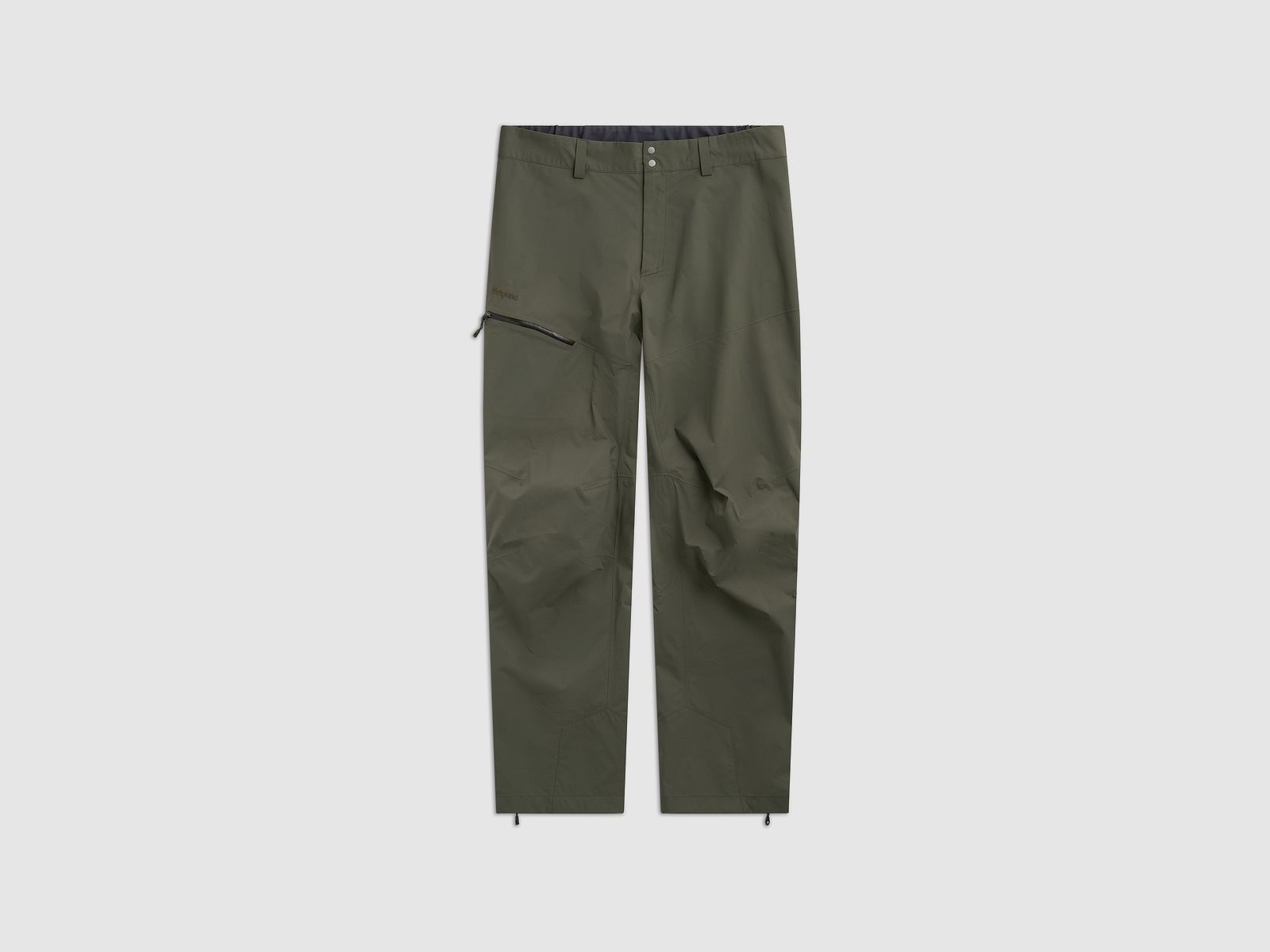 Bergans Hogna 2.5L Hardshell Spodnie Green Mud XS