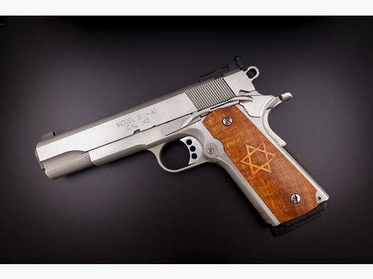 Colt 1911 A1 Griffschalen mit Davidstern Inlay 