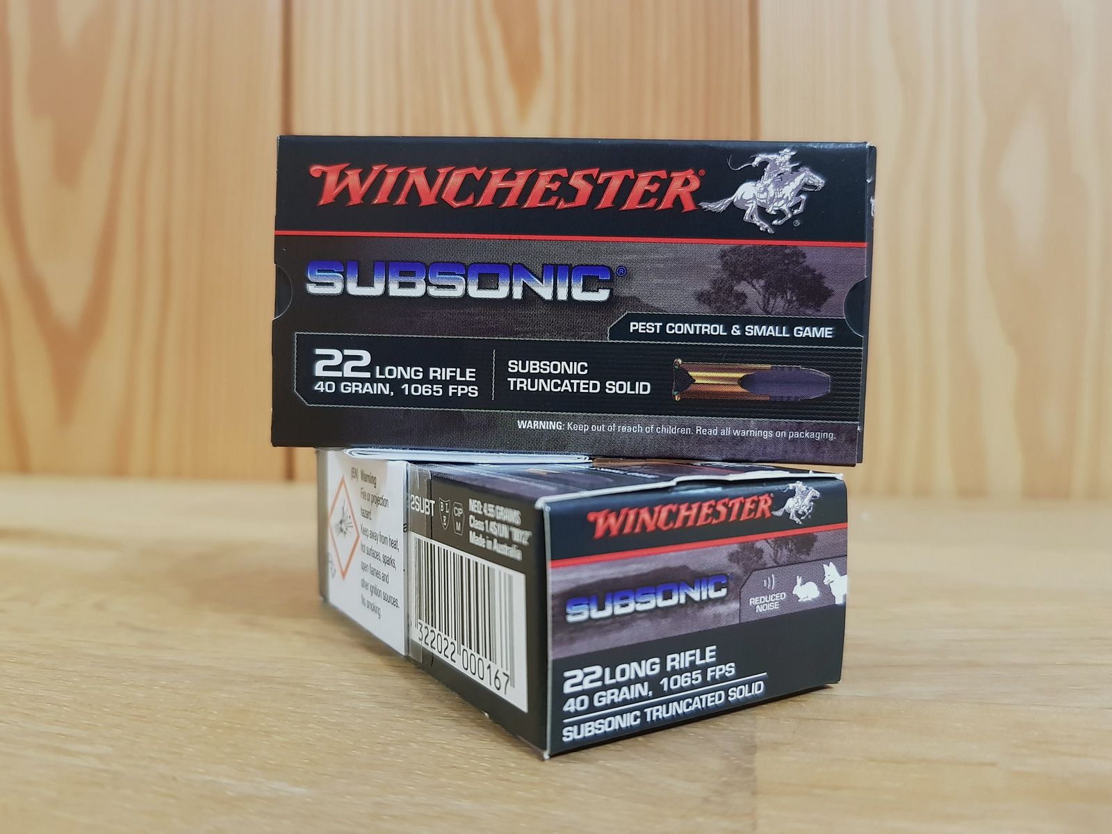 WINCHESTER SUBSONIC AMMUNITION CAL. 22 LR 40 GR