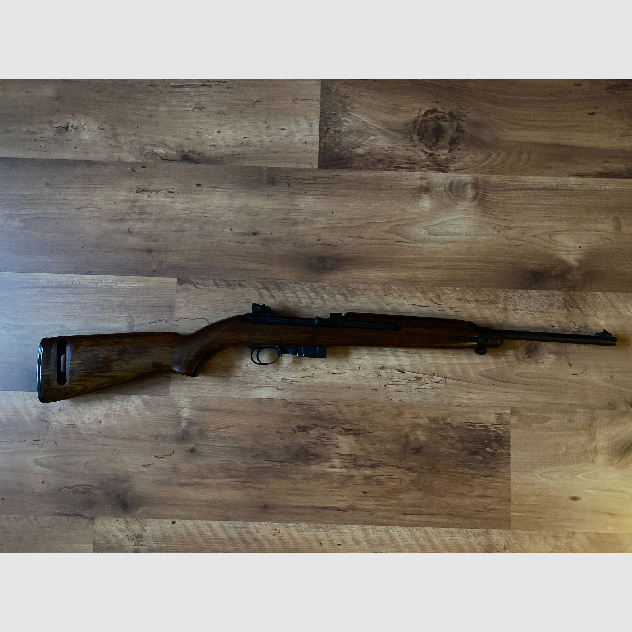 Opruiming van mijn collectie: halfautomatisch long-range geweer Underwood Mod. M1 kal. .30 Carbine, afbeelding 1 van 5