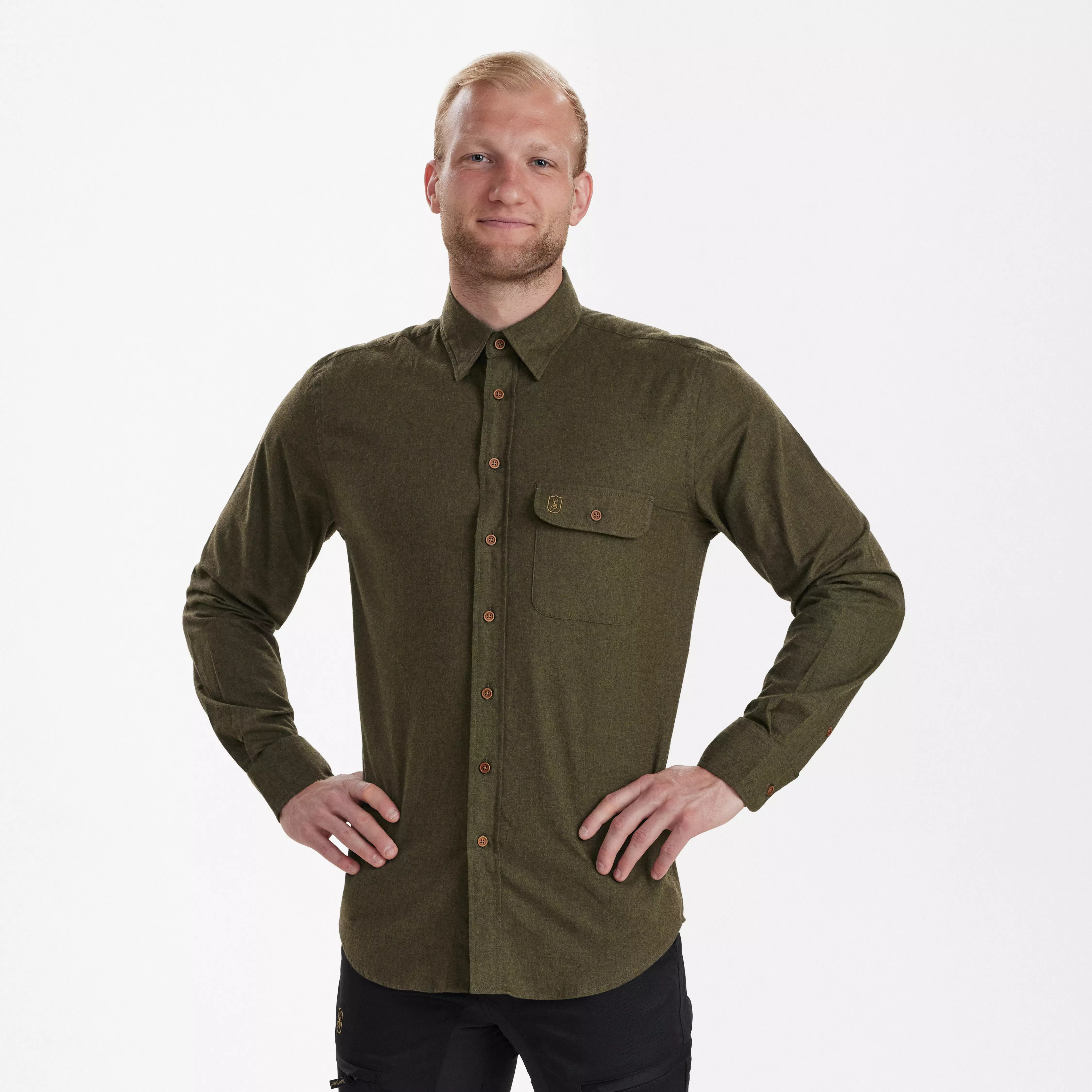 Liam Shirt - Tarmac Green