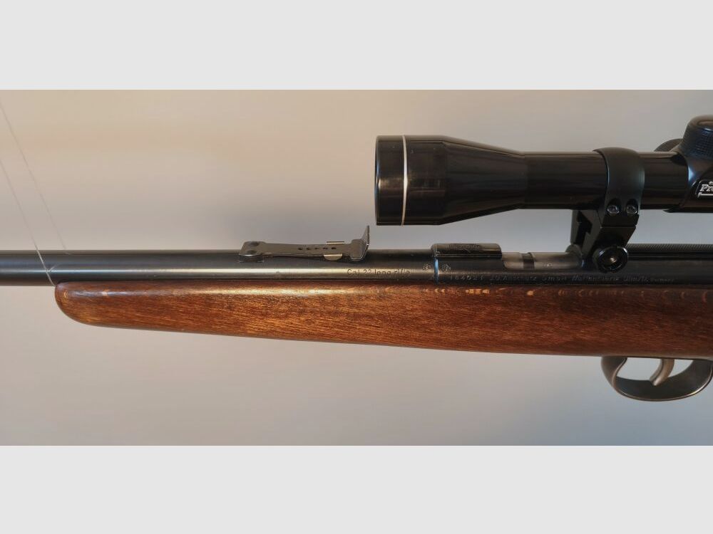 Anschütz single shot .22 long rifle with scope .22lr