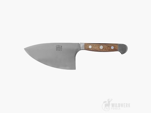 Güde Couteau à Herbes "Shark" Alpha Noyer