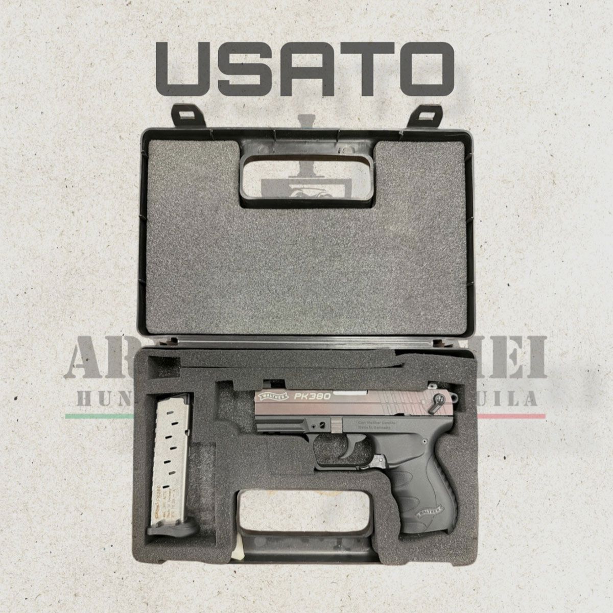 USED – PISTOL – WALTHER MOD. PK380 cal. .380 AUTO / 9 SHORT, image 3 of 3