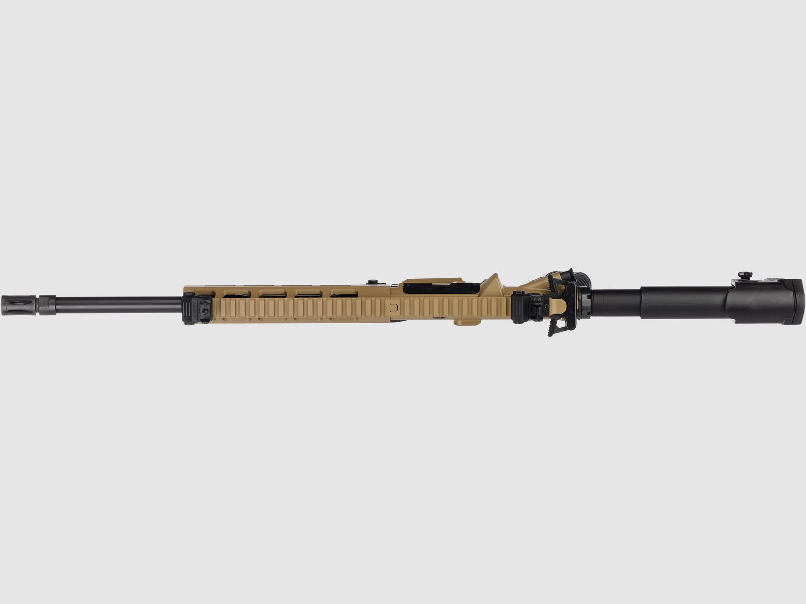Haenel CR 223 M-LOK Handschutz Lauflnge 368 mm | Matchabzug | Handschutz kurz | Sandfarben | nicht sportlich zugelassen, Kal. .223 Rem.