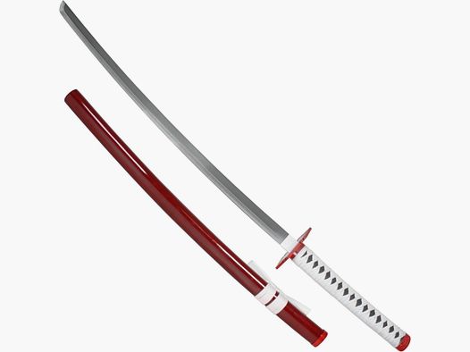 Demon Slayer Katana Samurai Schwert wei rot